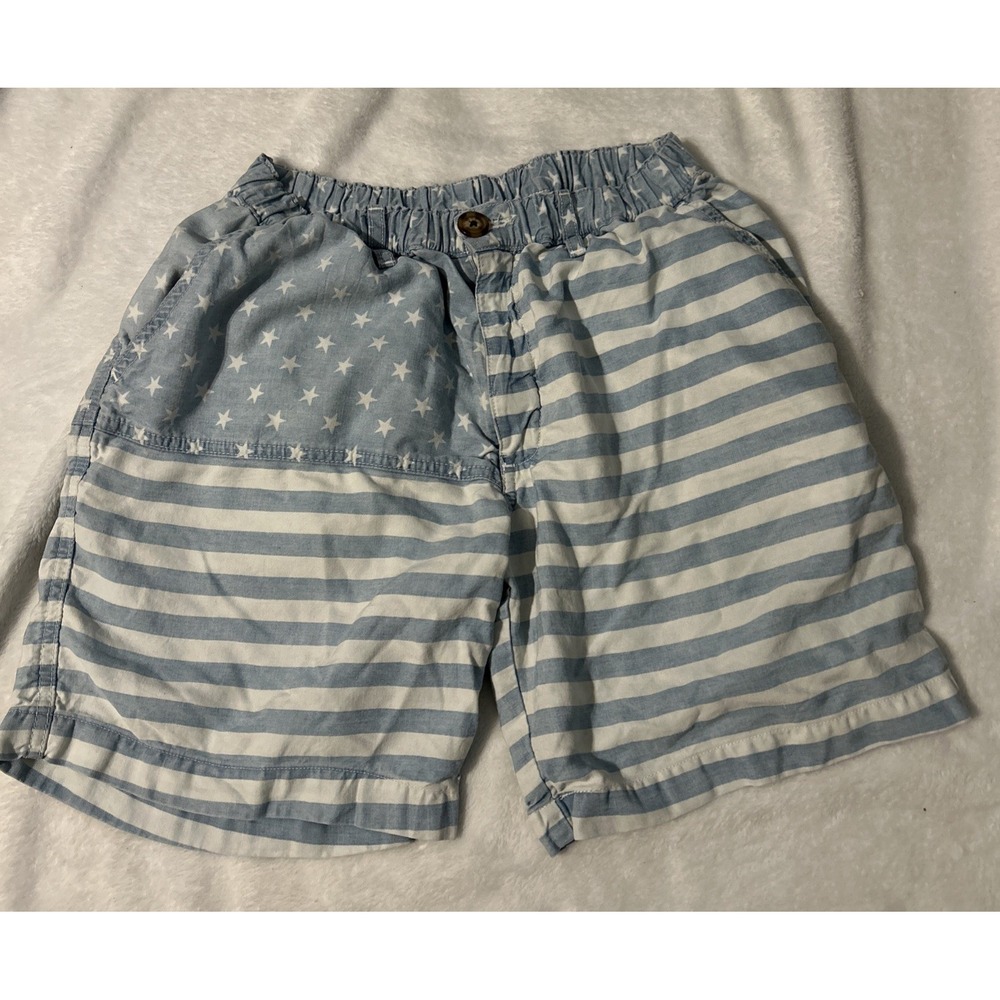 Chubbies Shorts Mens Medium Blue White American Flag Stars Stripes Patriotic